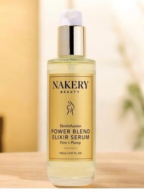 Nakery Beauty Power Blend Elixir Serum - Firm & Plump - Gold Bottle